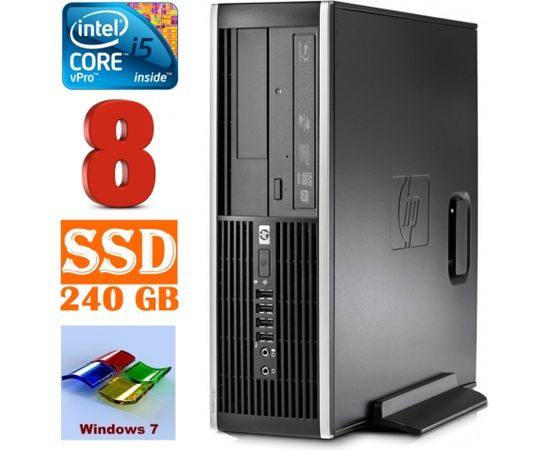 HP 8100 Elite SFF i5-650 8GB 240SSD DVD WIN7Pro