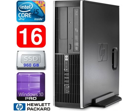 HP 8100 Elite SFF i5-650 16GB 960SSD DVD WIN10Pro