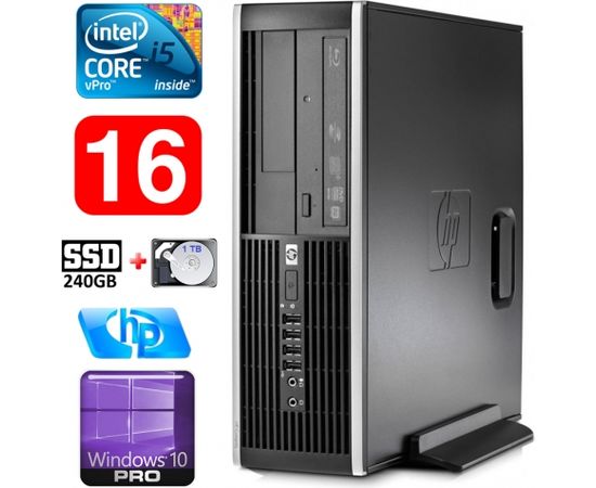 HP 8100 Elite SFF i5-650 16GB 240SSD+1TB DVD WIN10Pro