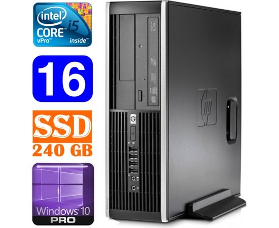 HP 8100 Elite SFF i5-650 16GB 240SSD DVD WIN10Pro