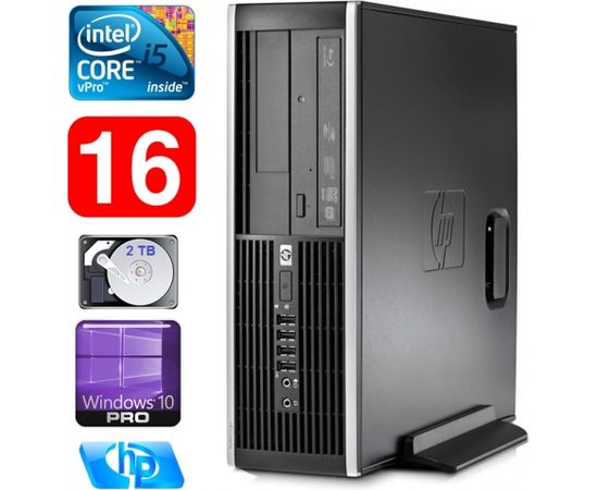 HP 8100 Elite SFF i5-650 16GB 2TB DVD WIN10Pro