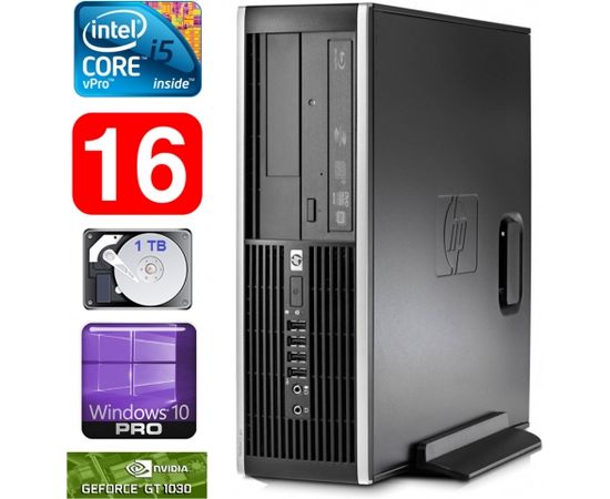 HP 8100 Elite SFF i5-650 16GB 1TB GT1030 2GB DVD WIN10Pro
