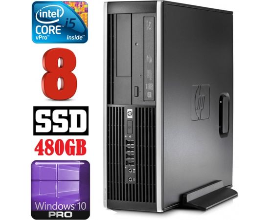 HP 8100 Elite SFF i5-650 8GB 480SSD DVD WIN10Pro