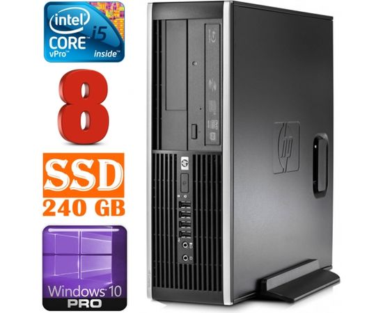 HP 8100 Elite SFF i5-650 8GB 240SSD DVD WIN10Pro