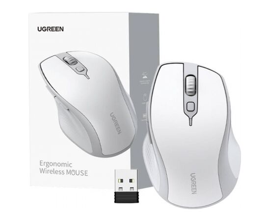 Wireless mouse UGREEN MU101 2.4G (White)