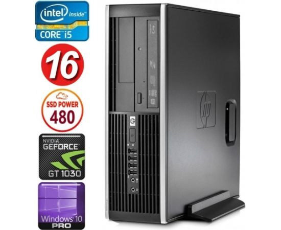 HP 8100 Elite SFF i5-750 16GB 480SSD GT1030 2GB DVD WIN10Pro