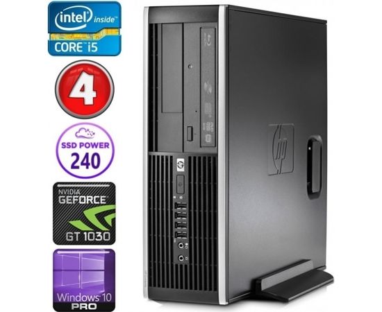 HP 8100 Elite SFF i5-750 4GB 240SSD GT1030 2GB DVD WIN10Pro