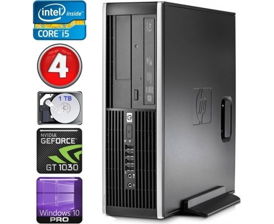 HP 8100 Elite SFF i5-750 4GB 1TB GT1030 2GB DVD WIN10Pro