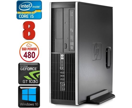 HP 8100 Elite SFF i5-750 8GB 480SSD GT1030 2GB DVD WIN10