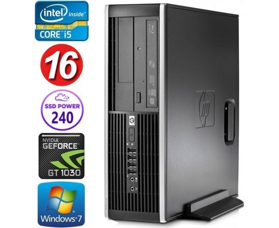 HP 8100 Elite SFF i5-750 16GB 240SSD GT1030 2GB DVD WIN7Pro