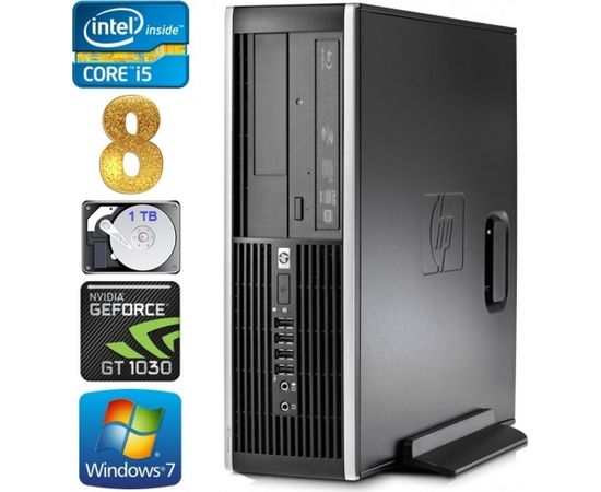 HP 8100 Elite SFF i5-750 8GB 1TB GT1030 2GB DVD WIN7Pro
