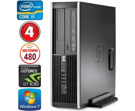 HP 8100 Elite SFF i5-750 4GB 480SSD GT1030 2GB DVD WIN7Pro