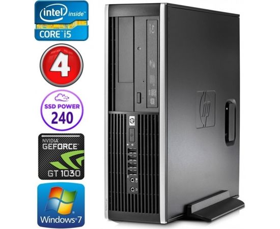 HP 8100 Elite SFF i5-750 4GB 240SSD GT1030 2GB DVD WIN7Pro