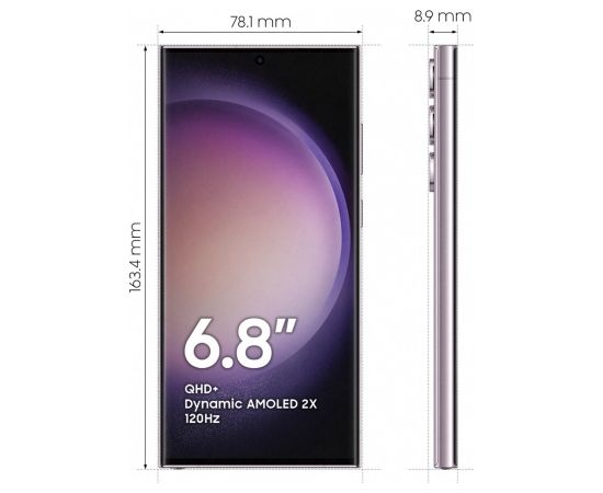Samsung Galaxy S23 Ultra SM-S918B 17.3 cm (6.8") Dual SIM Android 13 5G USB Type-C 8 GB 256 GB 5000 mAh Lavender