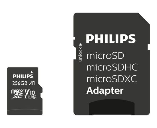 PHILIPS MicroSDHC 256GB class 10/UHS 1 + Adapter