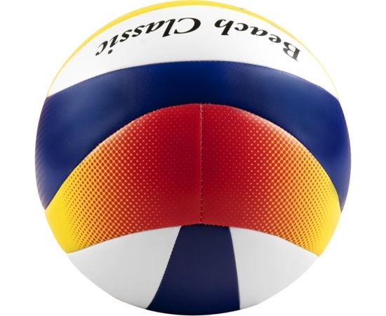 Piłka siatkowa plażowa Mikasa Beach Classic biało-żółto-niebieska BV552C-WYBR / 5