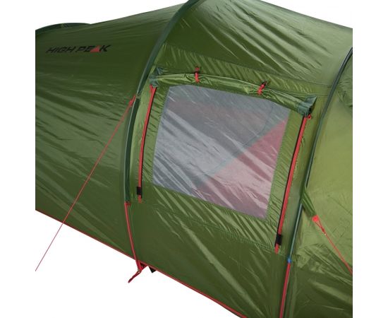 High Peak Falcon 4 LW (zaļš/sarkans, modelis 2023) kempinga telts