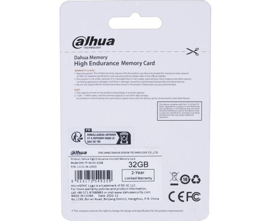 Dahua TF-W100-32GB Karta pamięci microSD 32GB