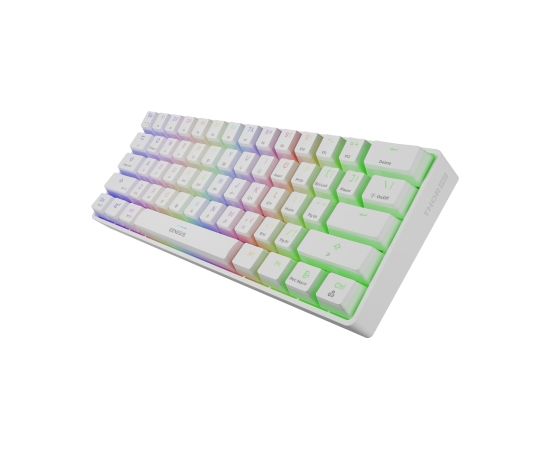 Genesis THOR 660 RGB, Mechanical Gaming Keyboard, RGB LED light, US, White, Wireless, USB Type-C, Bluetooth