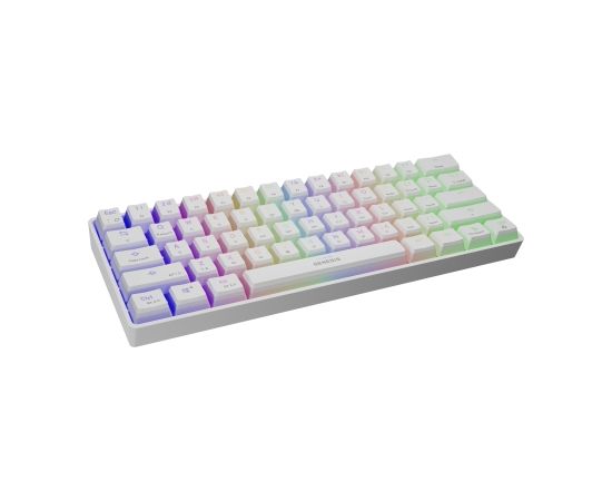 Genesis THOR 660 RGB, Mechanical Gaming Keyboard, RGB LED light, US, White, Wireless, USB Type-C, Bluetooth