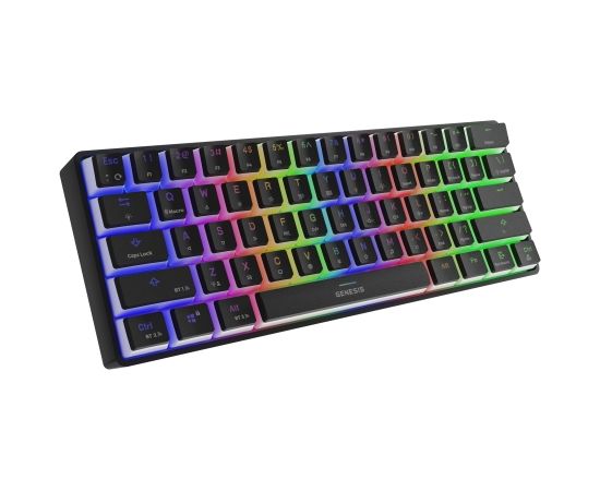 Genesis THOR 660 RGB, Mechanical Gaming Keyboard, RGB LED light, US, Black, Wireless, USB Type-C, Bluetooth