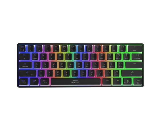 Genesis THOR 660 RGB, Mechanical Gaming Keyboard, RGB LED light, US, Black, Wireless, USB Type-C, Bluetooth