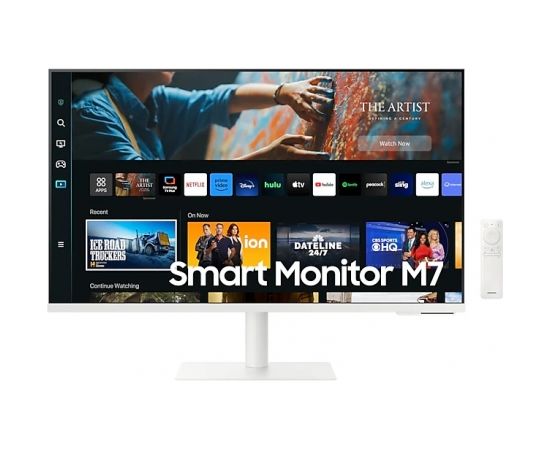 Samsung Smart Monitor  LS32CM703UUXDU 32 ", VA, 4K, 3840 x 2160, 16:9, 4 ms, 300 cd/m², White, HDMI ports quantity 2, 60 Hz