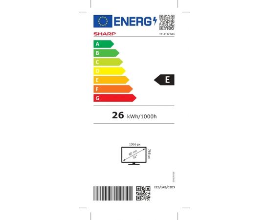 Sharp 32FA2E 32” HD Ready TV