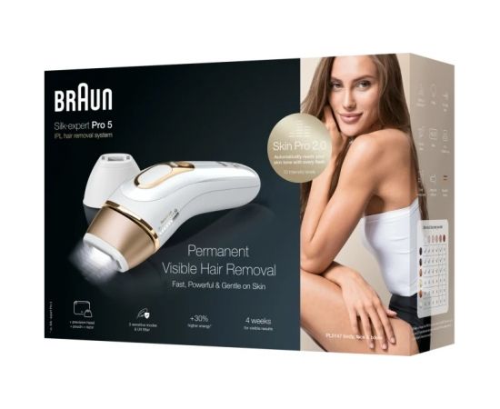 Braun PL5147 Silk Expert Pro 5 IPL White/Gold, Corded