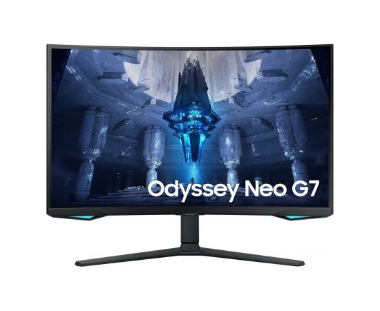 Samsung Curved Monitor LS32BG750NPXEN 32 ", VA, UHD, 3840 x 2160, 16:9, 1 ms, 350 cd/m², Black, HDMI ports quantity 2, 165 Hz