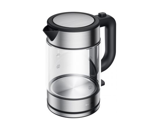 Xiaomi Electric Glass Kettle EU Electric, 2200 W, 1.7 L, Glass, 360° rotational base, Black Stainles