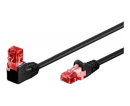 Goobay Patch Cable 51515 Cat 6, U/UTP, Black, 1 m