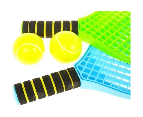 Mochtoys Теннис комплект пластм. ракетки и 2 мягких мячика детям 40 см 561434