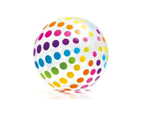 Intex Мяч пляжный детский надувной Цветные точки 107cm 59065