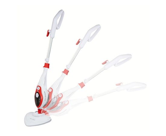 DomoClip DOH112 Steam cleaner 2 in 1, White/Red, 1500 W, Cordless