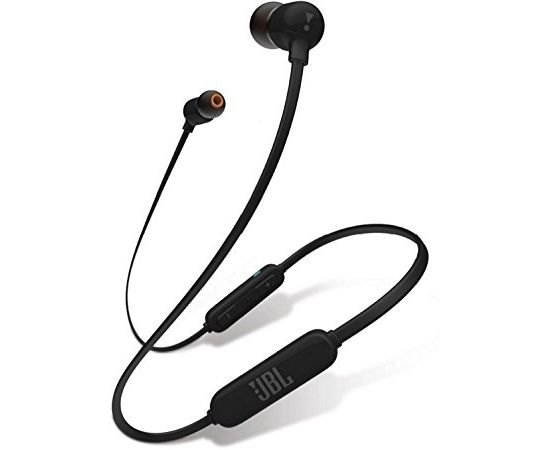 JBL in-ear austiņas ar Bluetooth, melnas - JBLT110BTBLK