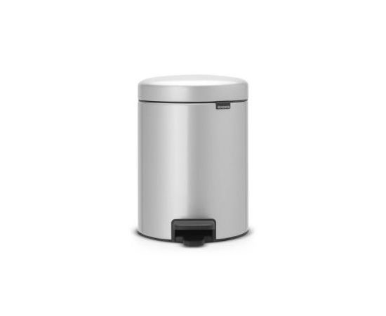 Brabantia atkritumu tvertne ar pedāli NewIcon, 5l, metallic grey