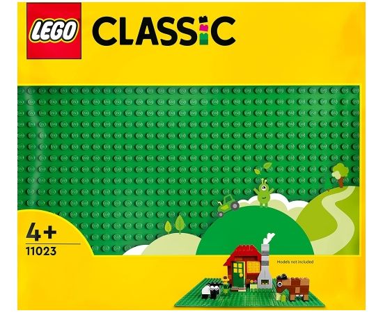 LEGO 11023 Classic Green Building Plate, construction toy (square base plate with 32x32 studs as a basis for constructions and for other LEGO sets)