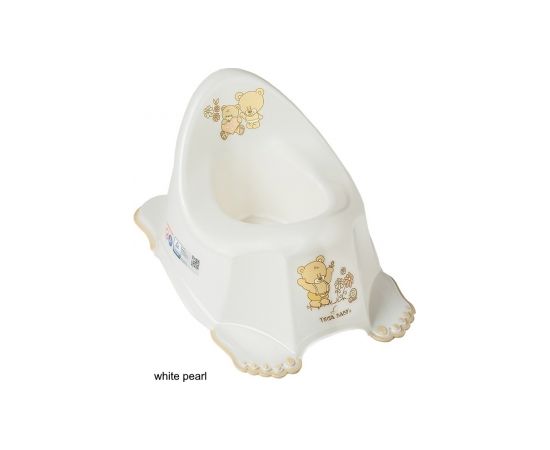 podiņš anatomiskais BEAR white pearl TegaBaby MS-013 Podiņi un WC sēdekļi