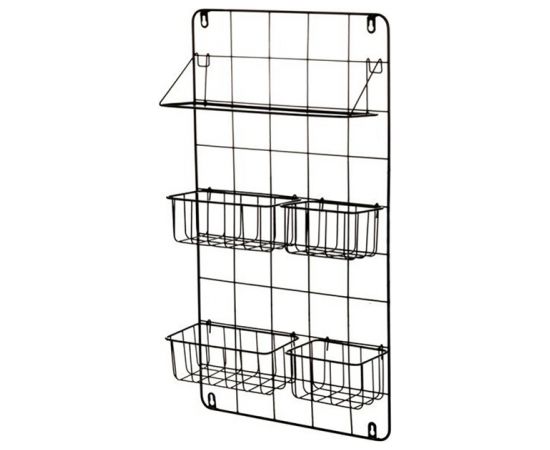 4Living Metal rack with compartments
