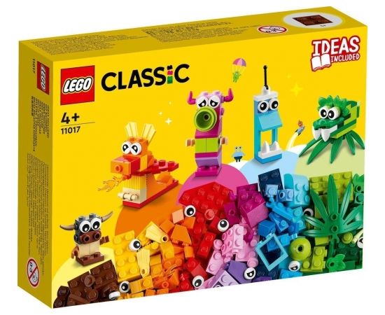 LEGO LEGO 11017 Classic Creative Monsters Construction Toy (Creative Set with LEGO bricks, box with building blocks for children from 4 years, construction toys)
