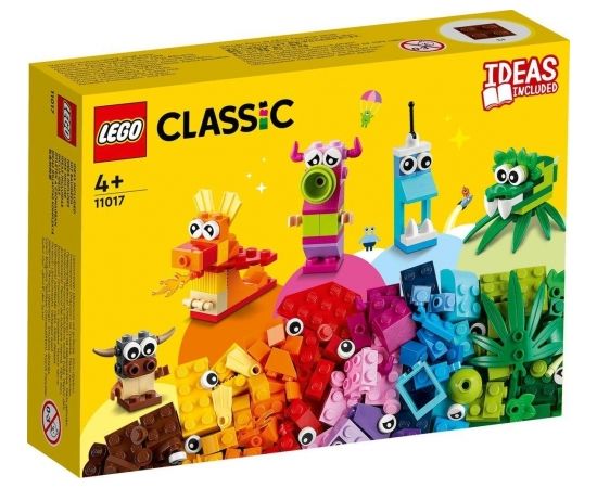 LEGO LEGO 11017 Classic Creative Monsters Construction Toy (Creative Set with LEGO bricks, box with building blocks for children from 4 years, construction toys) Lego Classic