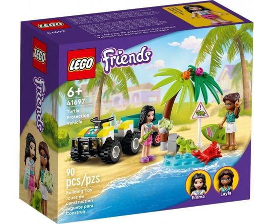 LEGO LEGO 41697 Friends Turtle Rescue Truck Construction Toy (Animal Rescue with Sea Creatures Figures, Toy for Ages 6+ with Beach ATV and Trailer)