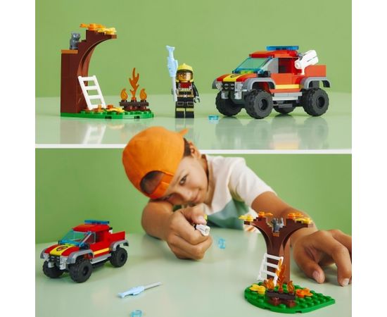 LEGO City Wóz strażacki 4x4 – misja ratunkowa (60393) Lego City