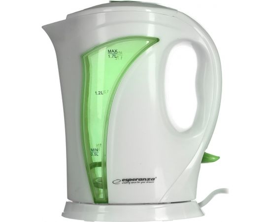 Esperanza EKK018G Electric kettle 1.7 L, White / Green