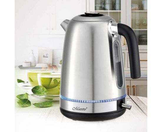 Maestro MR-050 Electric kettle with lighting, silver 1.7 L