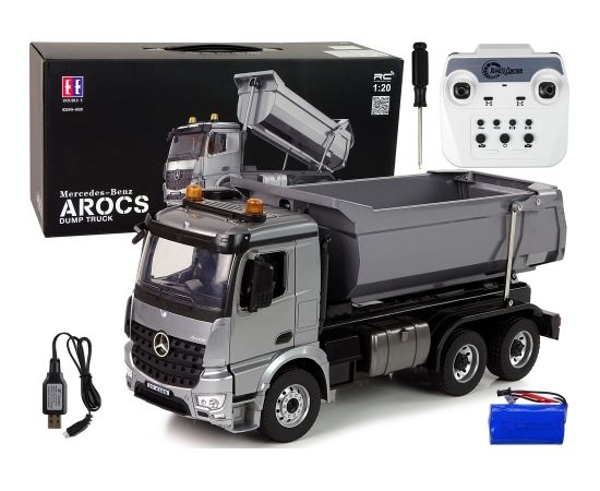 Import Leantoys Mercedes Arocs Metal Tipper Truck R/C Application E590-003