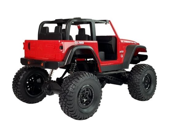 Import Leantoys Red Remote Controlled Jeep Terrain Car 2.4G Радиоуправляемые Игрушки