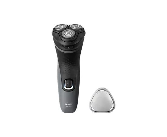 PHILIPS S1142/00 Shaver Series 1000 Elektriskais skuveklis sausai un mitrai skūšanai, pelēks