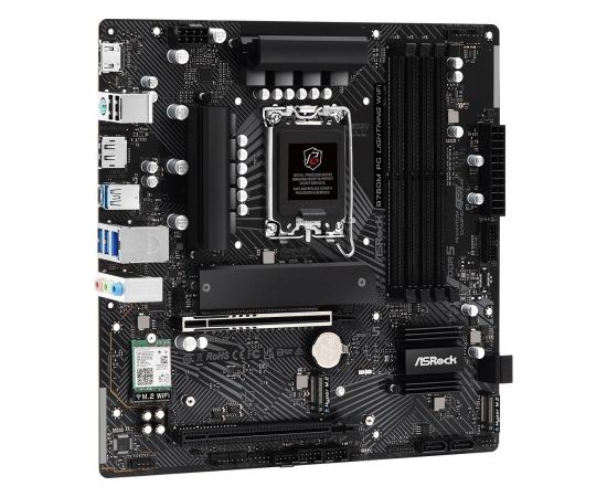 ASRock B760M PG Lightning WIFI Intel B760 LGA 1700 micro ATX Материнские платы